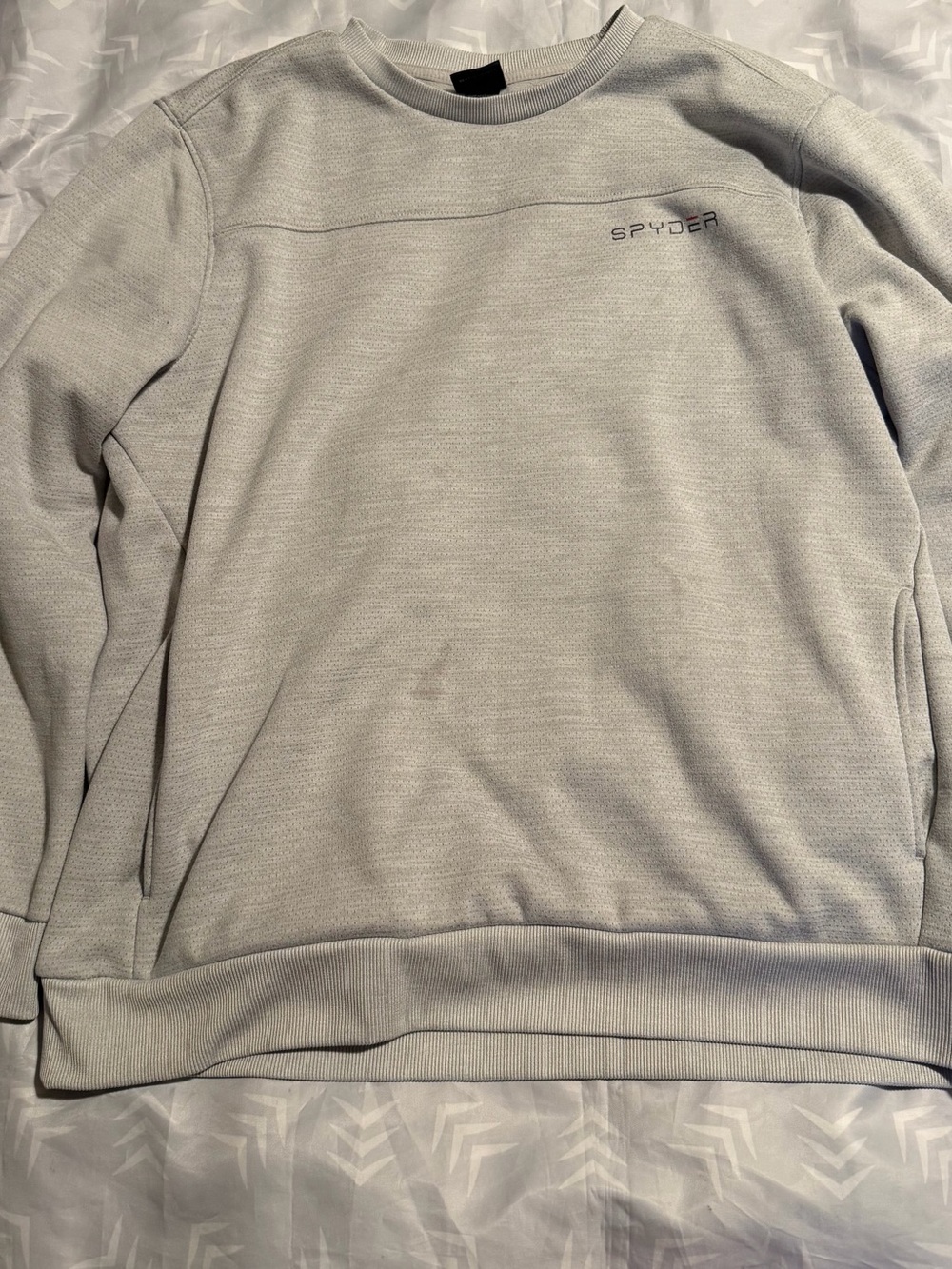 Spyder Men's Light Gray Crewneck Pullover